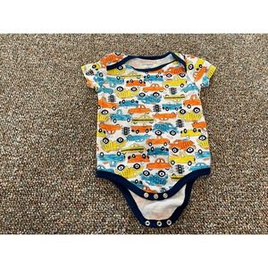 Kidgets Boys Colorful Vehicle Bodysuit 6-9M